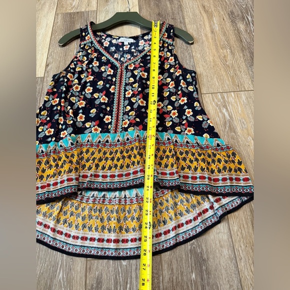 Patrons of Peace Multicolor high low Floral Blouse Size L - Picture 3 of 7